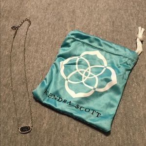 Elisa Silver Pendant Necklace In Multi-Color Drusy